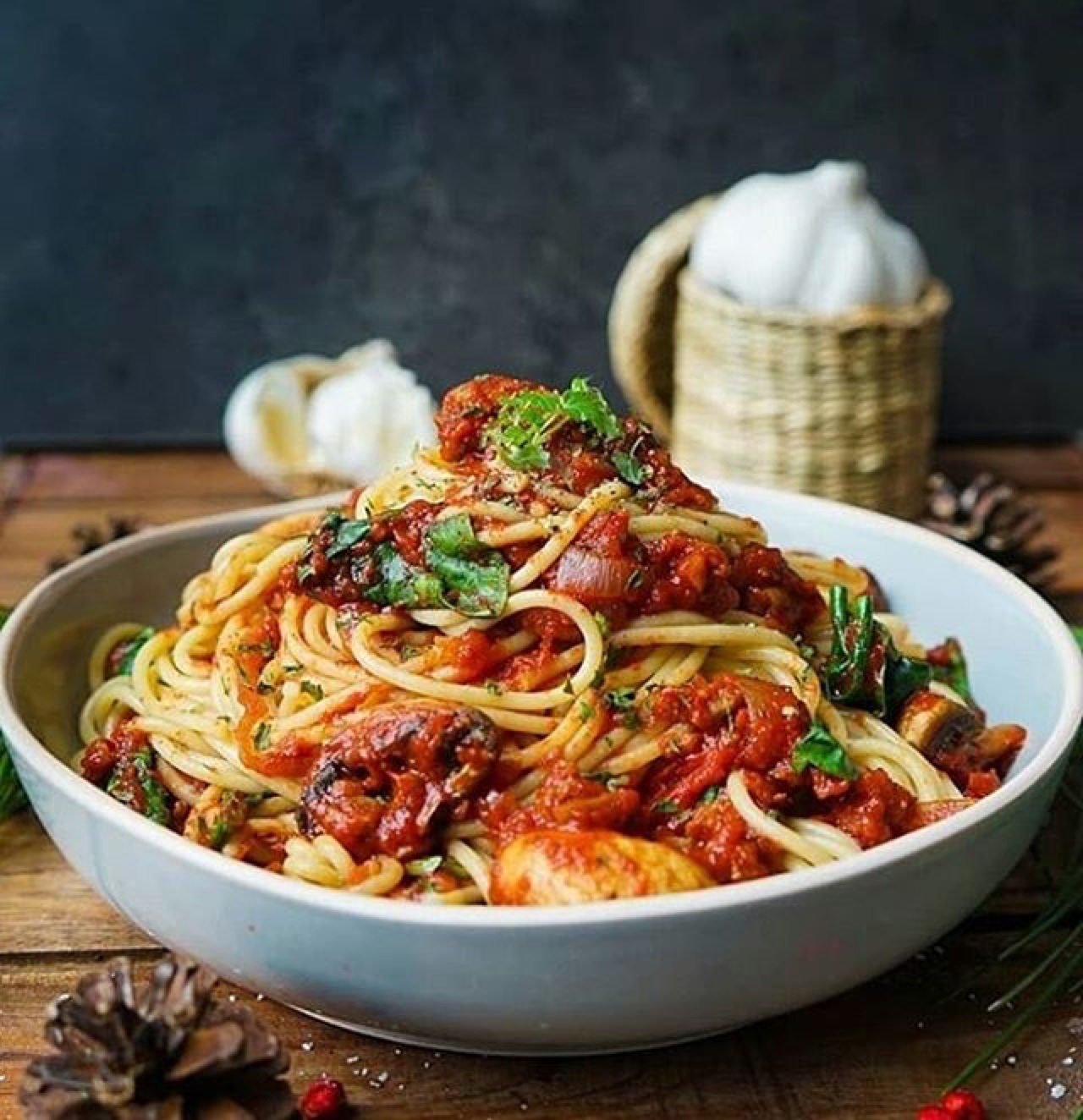 Веганские спагетти